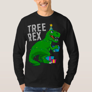 Camiseta Árbol de Navidad Rex Dinosaur Xmas Trex Funny