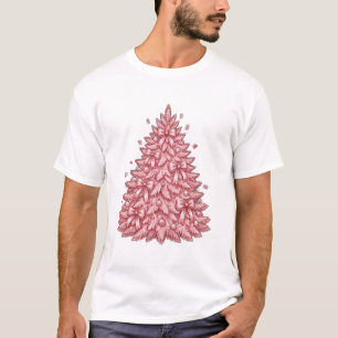Camiseta Árbol de Navidad rosa Coquette con lazos - Preppy