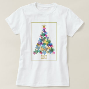 Camiseta Árbol de Navidad Rústico de Texas