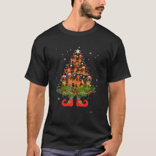 Camiseta Árbol de Navidad sangriento ilumina a un gracioso 
