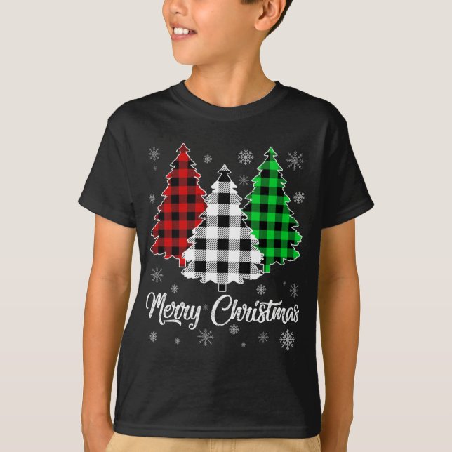 Camiseta Árbol de Navidad Santa Búfalo Tapa de impresión Me (Anverso)