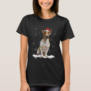 Camiseta Árbol de Navidad Santa Hat Jack Russell Terrier Do