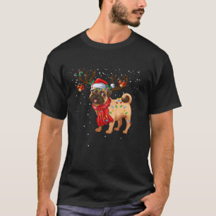 Camiseta Árbol de Navidad Santa Pitbull Luz Pajama Perro X 