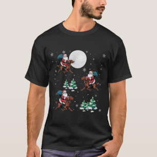 Camiseta Árbol de Navidad Santa Riding Irlandés Setter Dog 
