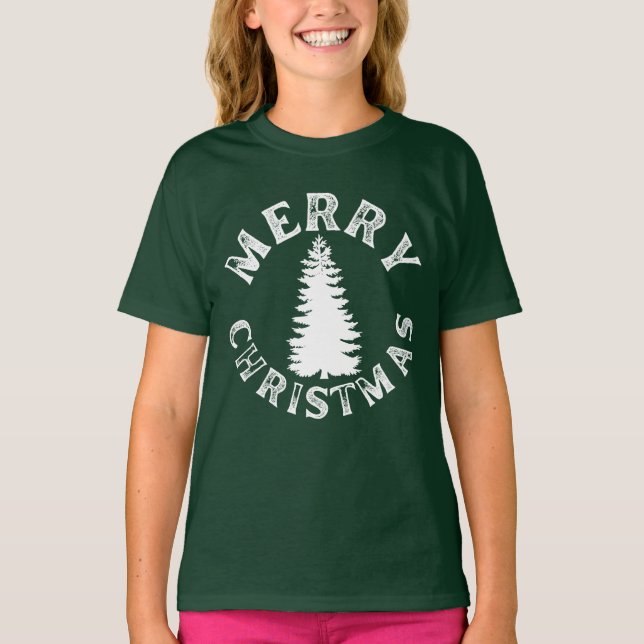 CAMISETA ÁRBOL DE NAVIDAD SENCILLO Y ALEGRE (Anverso)