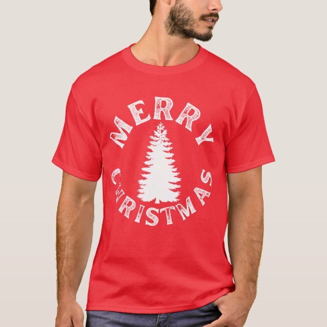 CAMISETA ÁRBOL DE NAVIDAD SENCILLO Y ALEGRE (Anverso)