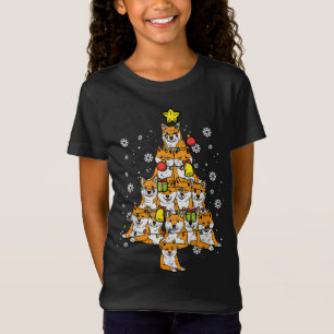 Camiseta Árbol de Navidad Shiba Inu Xmas Akita Perro