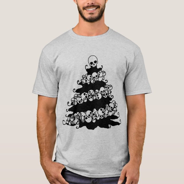 Camiseta Árbol de Navidad Skull Garland (Anverso)