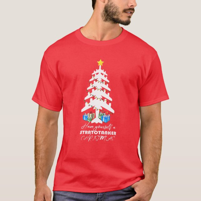 Camiseta Árbol de Navidad Stratotanker KC-135 (Anverso)