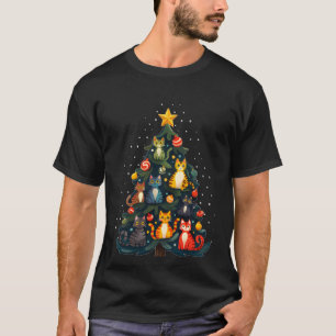 Camiseta Árbol de Navidad táctico para gatos Una festividad