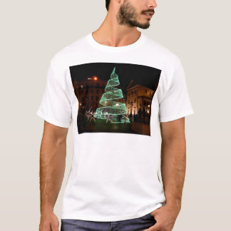 Camiseta Árbol de navidad verde iluminado