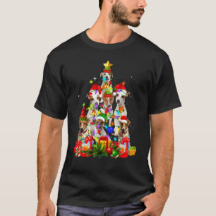 Camiseta Árbol de Navidad Xmas Pijama Jack Russell Terrier 