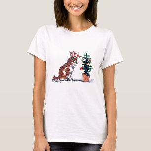 Camiseta Árbol de Navidad y gatitos, Louis Wain