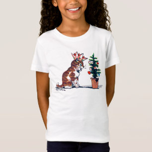 Camiseta Árbol de Navidad y gatitos, Louis Wain
