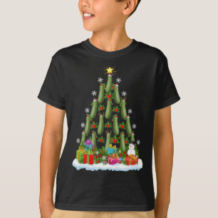 Camiseta Árbol de Navidad Zucchini iluminando Santa Zucchin