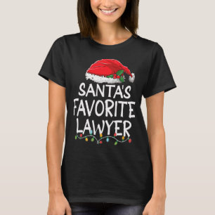 Camiseta Árbol de Navidades abogados favoritos de Santa Cla