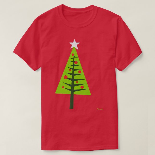 Camiseta Árbol de navidades felices (Diseño del anverso)