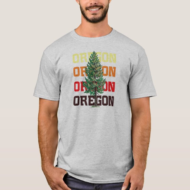 Camiseta árbol de Oregon (Anverso)