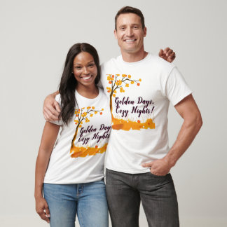 Camiseta Árbol De Otoño Con Hojas Caídas
