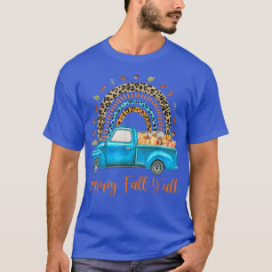 Camiseta Árbol de otoño del camión de calabaza Rainbow Happ