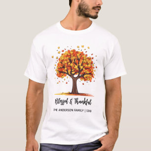 Camiseta Árbol de Otoño Feliz Día de Acción de Gracias Bend