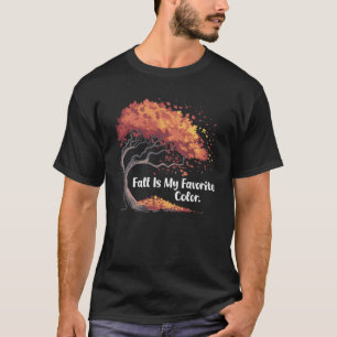 Camiseta Árbol de otoño hojas cayendo Caprichoso Otoño
