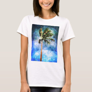 Camiseta Árbol De Palma En Una Tormenta Tropical