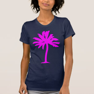 Camiseta Árbol de palma - magenta