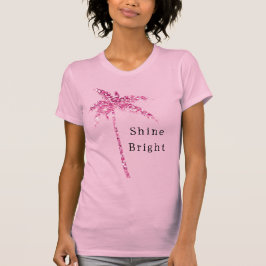 Camiseta Árbol de palma Purpurina rosa