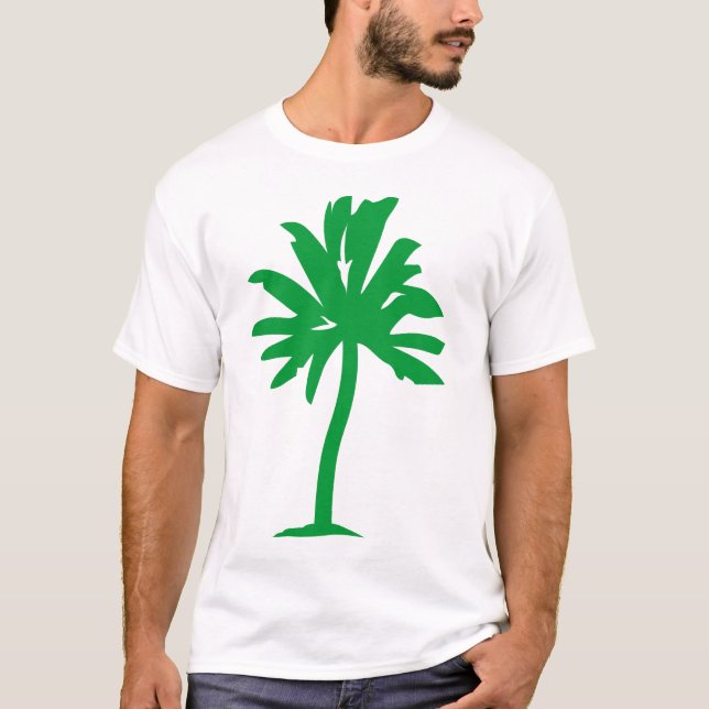 Camiseta Árbol de palma - Verde (Anverso)