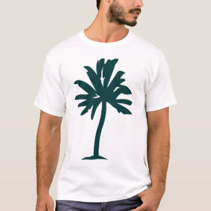 Camiseta Árbol de palmas - Verde oscuro