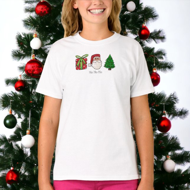 Camiseta Árbol de Papá Noel presente de Navidad (Subido por el creador)