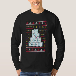 Camiseta Árbol de papel higiénico para navidades