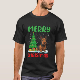 Camiseta Árbol de Perro Terrier de Escocia Navidad Sueño Cr