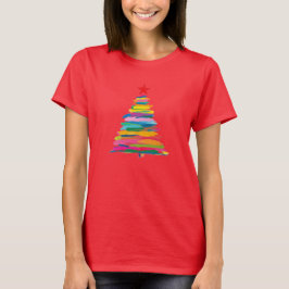 Camiseta Árbol de Pinceladas Abstractas