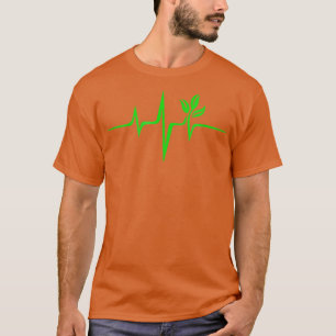 Camiseta Árbol de plantas veganas de latido verde de pulso