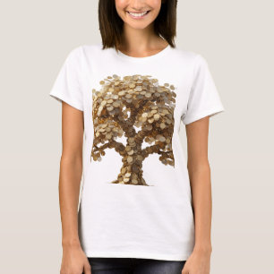 Camiseta Árbol de plata genial ÁRBOL DE DINERO Arte de text