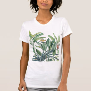 Camiseta Árbol de plátano de selva tropical verde Strelitzi