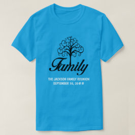 Camiseta Árbol de reunión familiar de personalizable