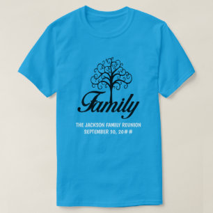 Camiseta Árbol de reunión familiar de personalizable