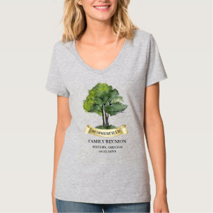 Camiseta Árbol de Reunión Familiar de Verano Combinando