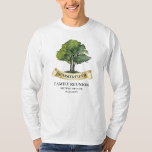 Camiseta Árbol de Reunión Familiar de Verano Recuerdo Coinc