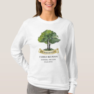 Camiseta Árbol de Reunión Familiar de Verano Recuerdo Coinc