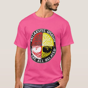 Camiseta Árbol de ruedas de medicina nativa estadounidense