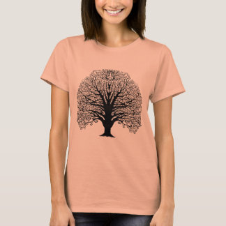 Camiseta Árbol de Swirl Negro