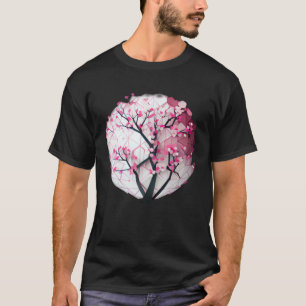 Camiseta Árbol de temporada de Sakura, esfera geométrica ro