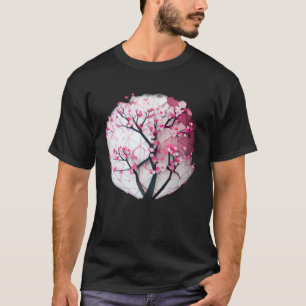 Camiseta Árbol de temporada de Sakura, esfera geométrica ro