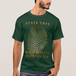 Camiseta Árbol de territorio de Massachusetts El Elm Americ