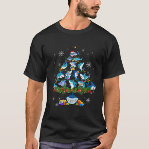 Camiseta Árbol de tiburón ilumina a Navidades Pajamas Tibur