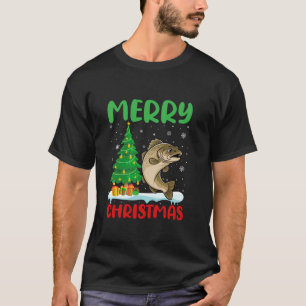 Camiseta Árbol de trucha Árbol de peces Navidad Hombres sud